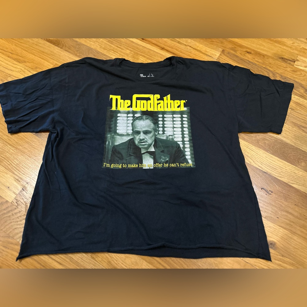The Godfather Graphic Tee - Black - Marlon Brando